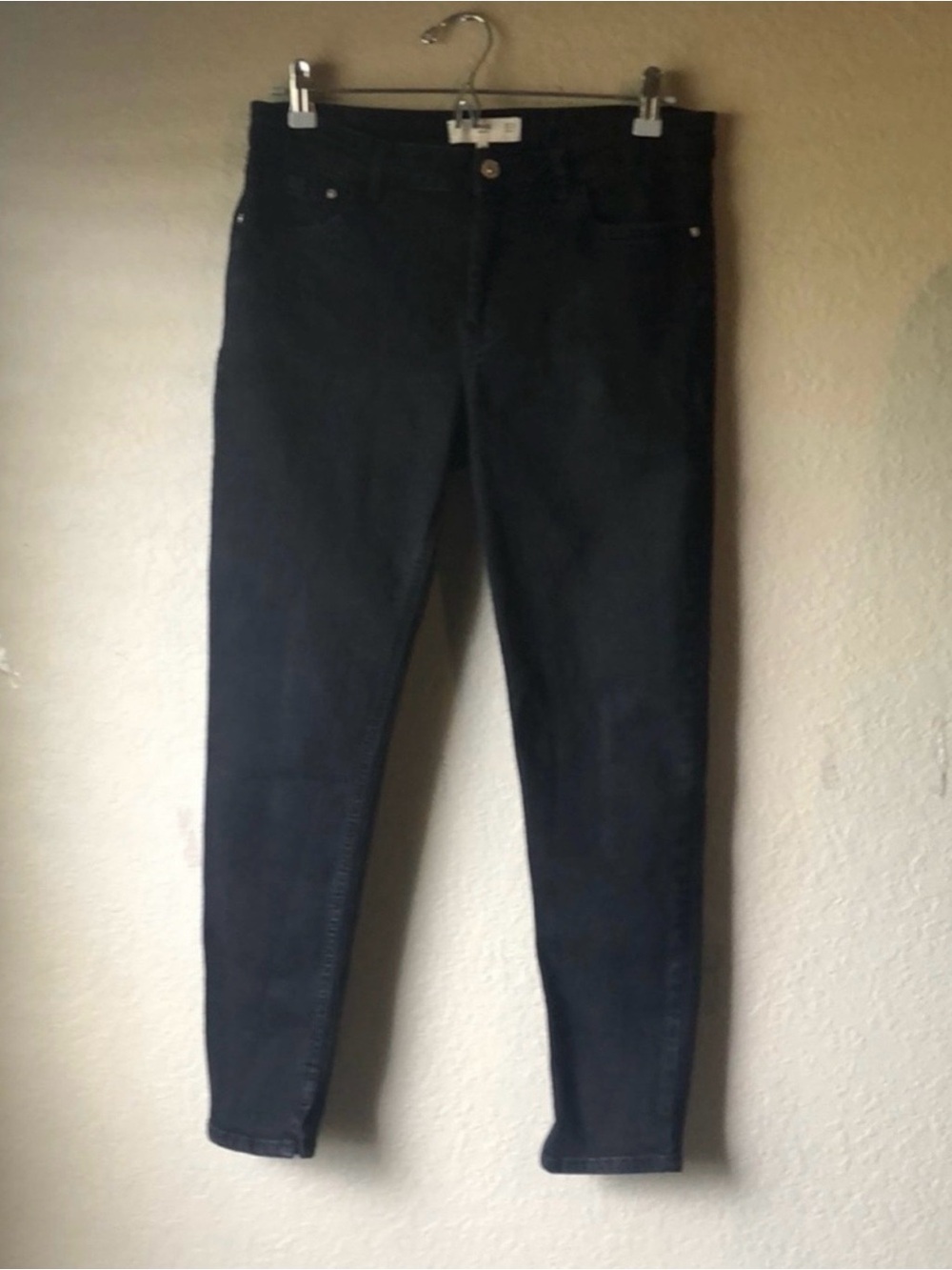 MNG Denim Jeans Women’s Skinny Black Casual Classic Denim Jeans Size 10
